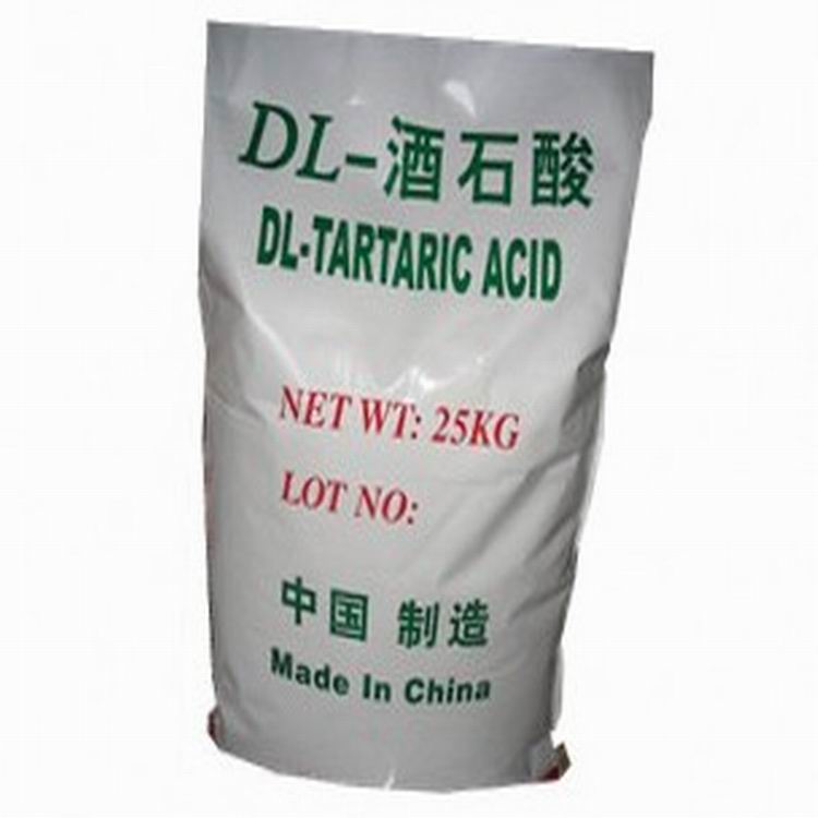 供应用于酸度调节剂的L-酒石酸 食品级DL-酒石酸