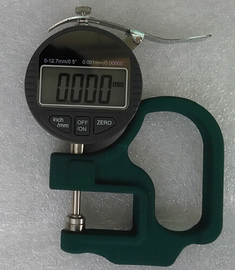 供应电子数显千分测厚规薄膜测量厚仪表0-12.7mm0.001mm数字测厚度计