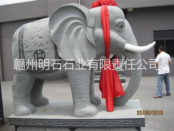 供应花岗岩石雕大象现货，赣州石雕大象，吉安石雕大象价格