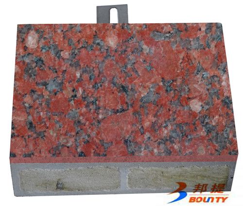 供应用于的超薄石材复合板超薄红棕饰面