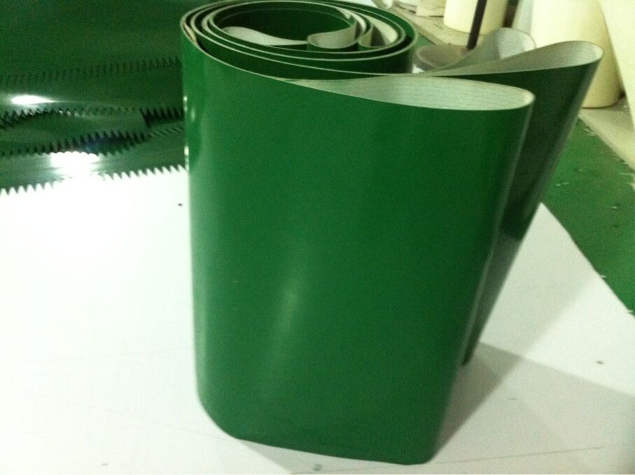 上海市绿色环形PVC输送带厂家供应用于加工生产的绿色环形PVC输送带