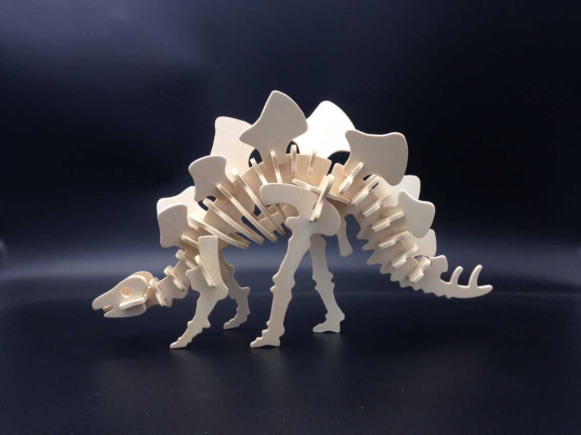 木制3D立体模型恐龙玩具厂家直销批发