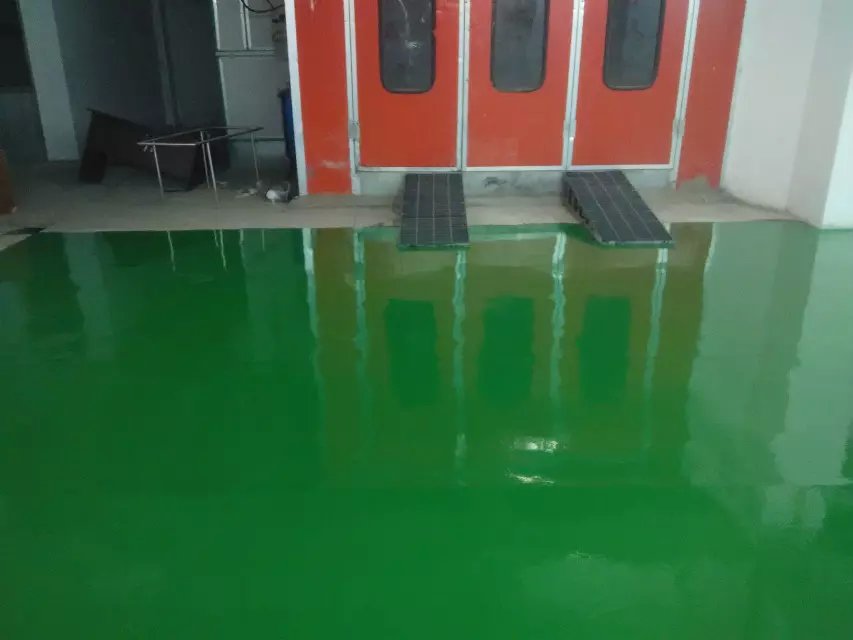 肥城工厂车间环氧自流平地坪漆施工公司图片