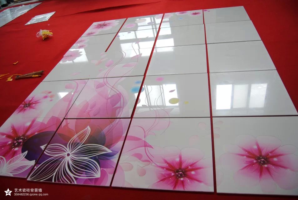 3D平面彩雕瓷砖背景墙万能平板打印机/玻璃移门uv平板打印机厂家