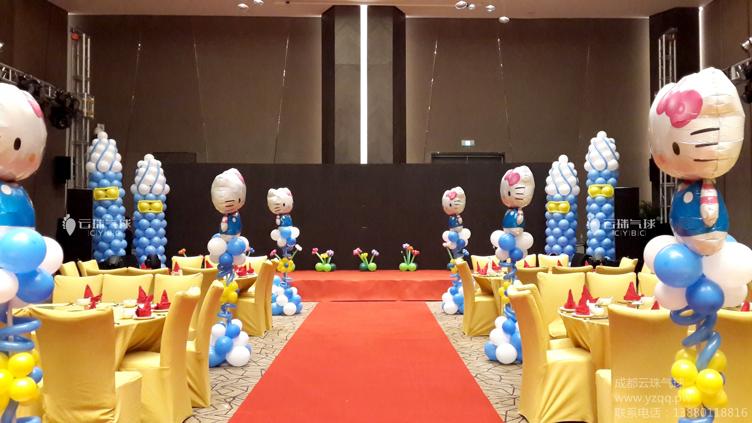 气球立柱供应气球路引/卡通气球立柱/气球造型/宝宝宴气球装饰/成都气球造型装饰