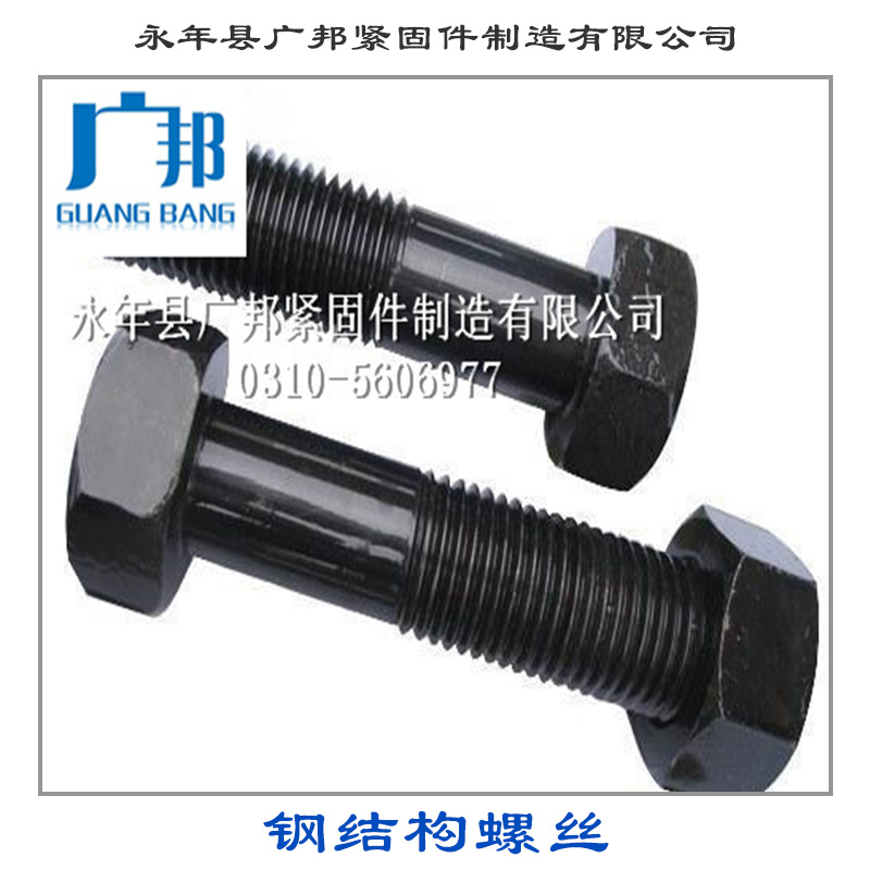 广邦紧固件制造供应用于金属建材的钢结构螺丝、大六角螺栓|高强度螺丝、炭钢螺丝图片