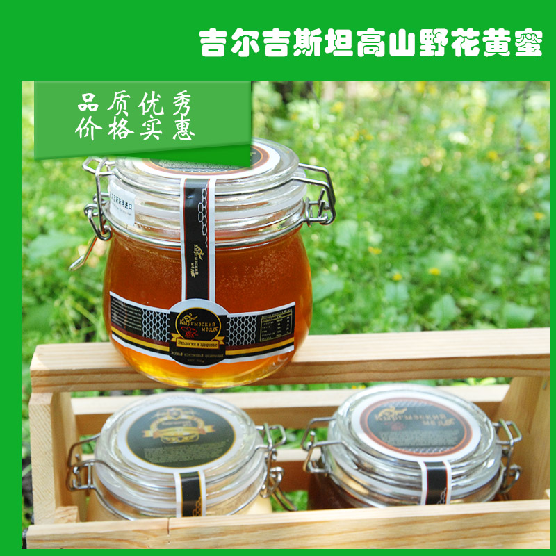 野花黄蜜 高山野花黄蜜 吉尔吉斯斯坦蜂蜜 进口蜂蜜批发价格 优百园蜂蜜厂家直销