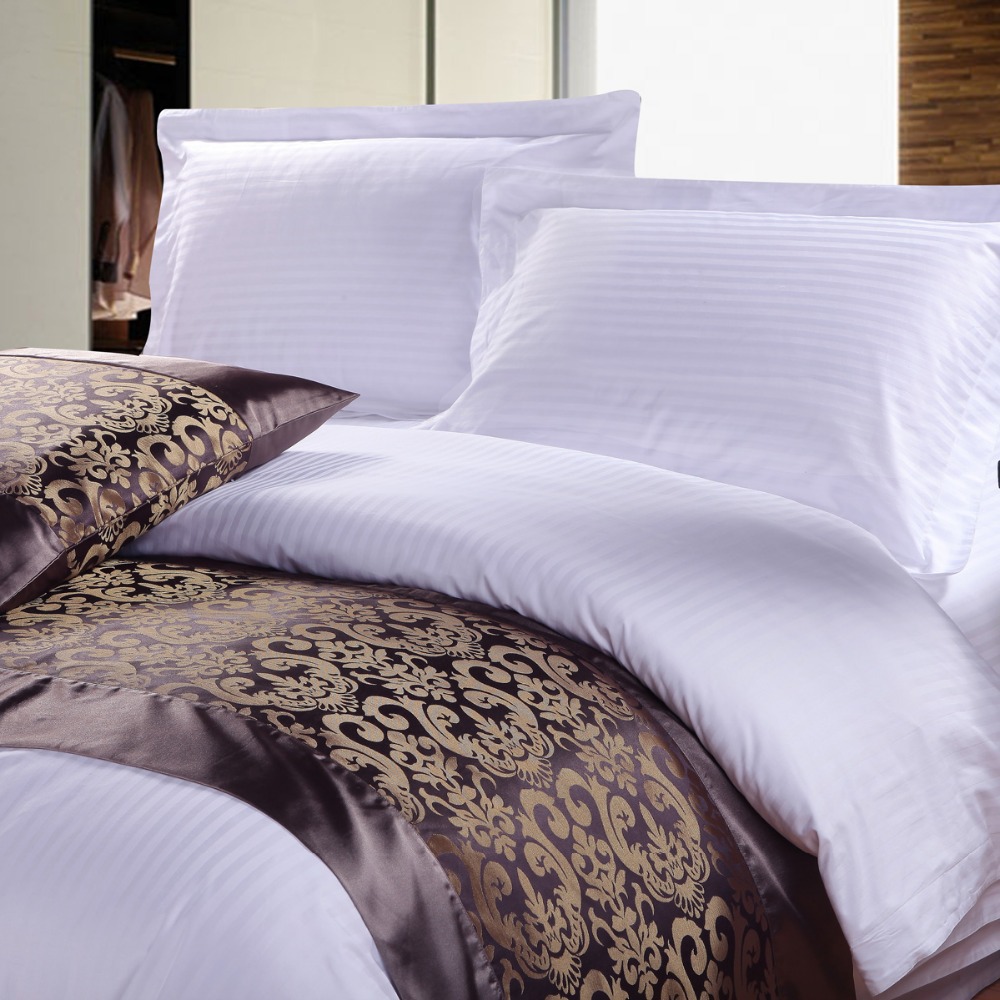 供应用于床上用品的酒店宾馆床上用品布草四件套