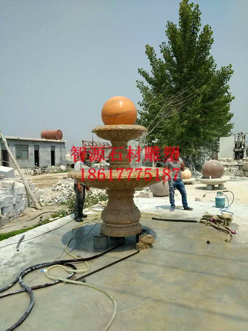 供应风水球喷泉雕塑石雕喷石材转运球大理石水钵
