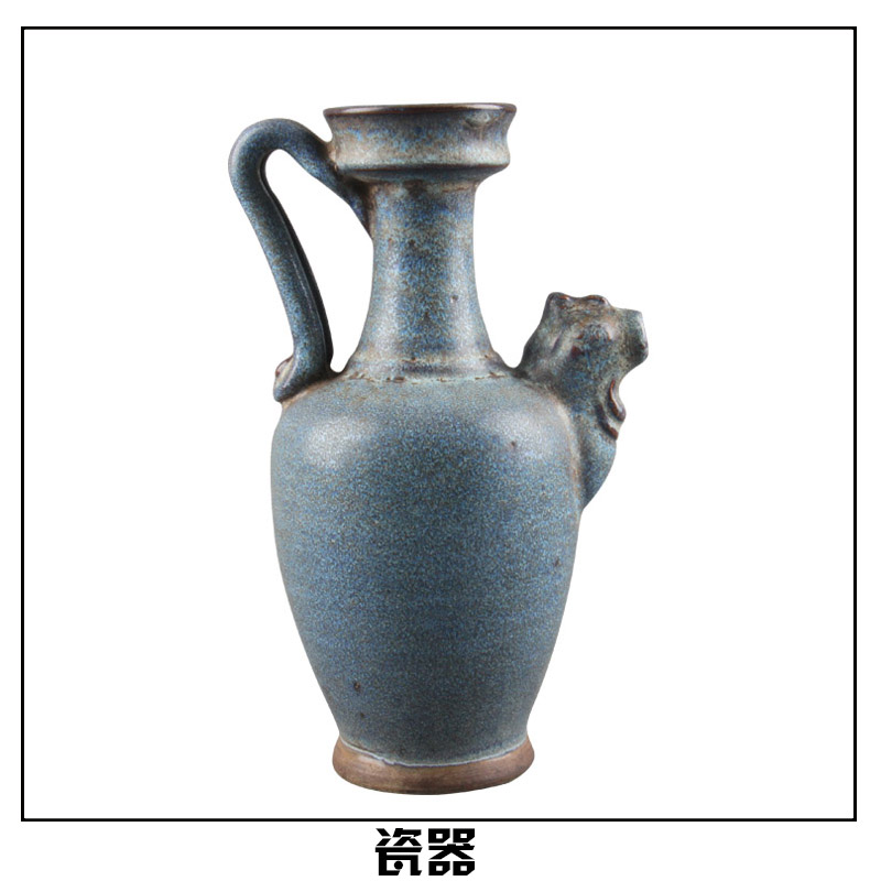 花瓶器皿瓷器 珐琅彩绘瓶 青花撇口瓷器瓶 仿古做旧瓷器 工艺品图片