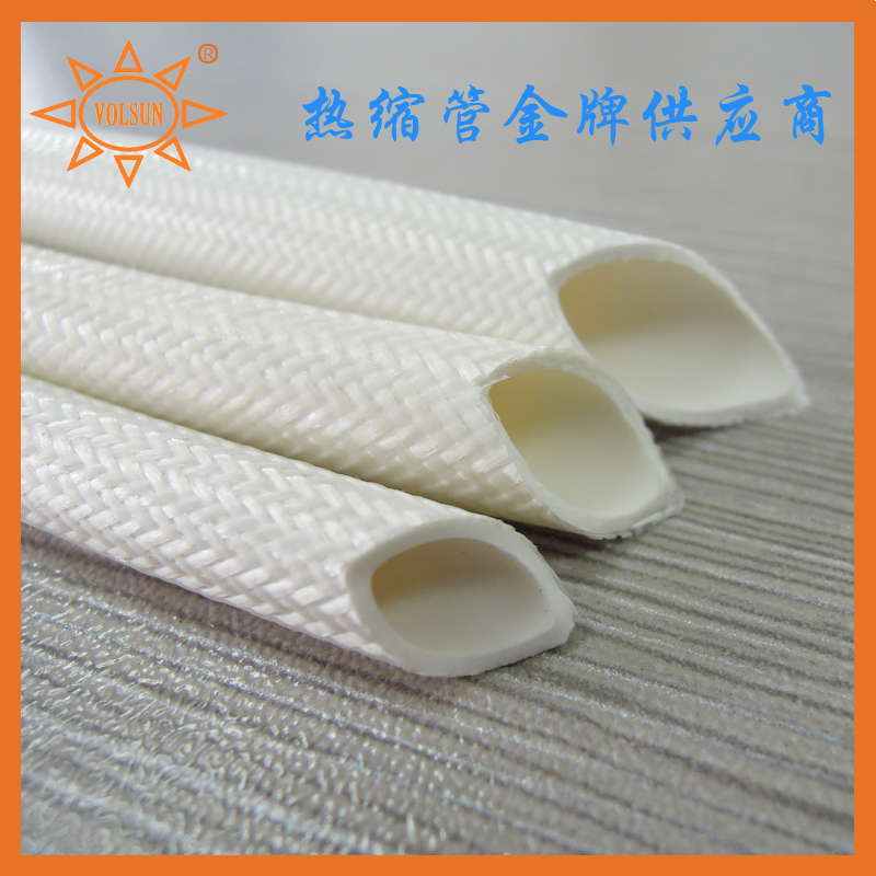 硅橡胶玻璃纤维管 供应耐高温玻璃纤维套管 优质外纤内胶玻纤管图片