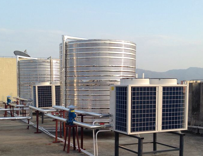 工厂空气能热泵热水工程系统安装