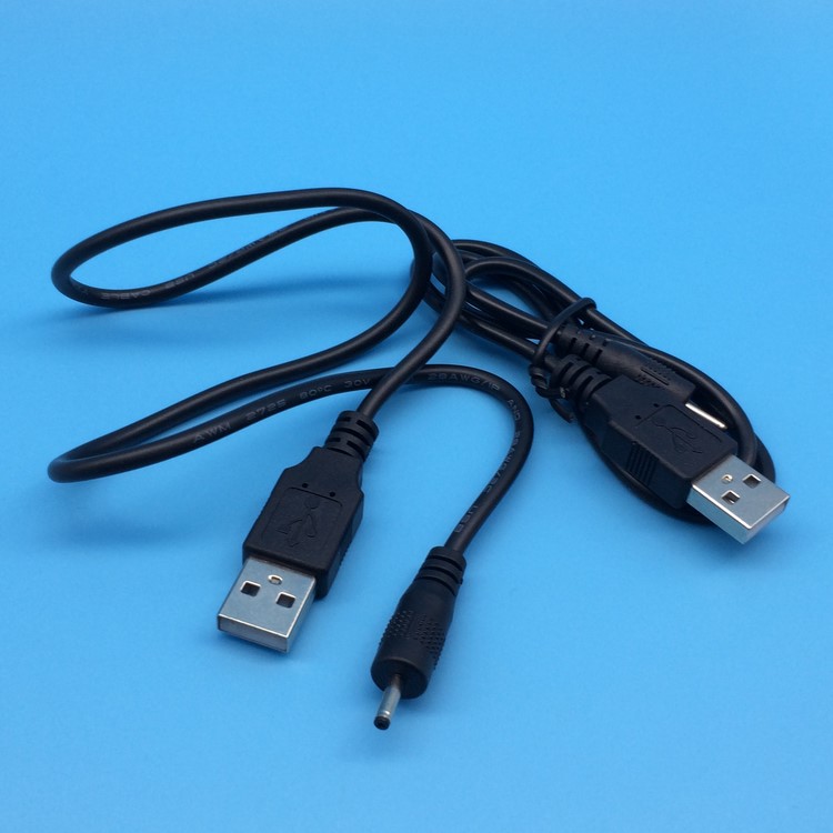厂家直销 USB转2.5接口 DC2.5充电线usb线5V电源线国标铜直流