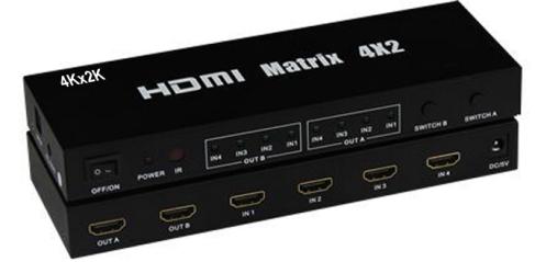 深圳市HDMI厂家4K HDMI矩阵4X2批发直售