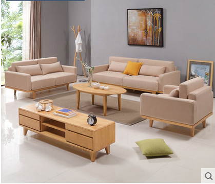 顺德客厅实木沙发  小户型实木沙发 客厅实木沙发组合 乐从客厅实木沙发图片