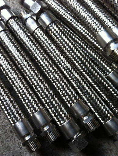 304金属丝口软管-风机盘管接口 金属软管