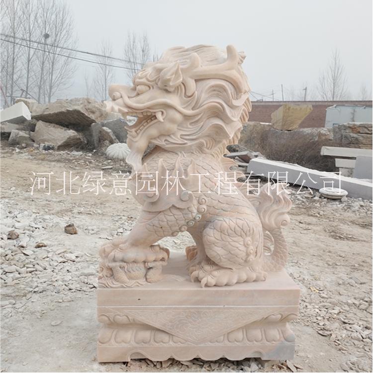 汉白玉石雕麒麟   石雕生产厂家   天然石材价格优惠