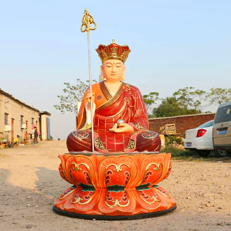 厂家直销地藏王菩萨/玻璃钢彩绘佛像雕塑