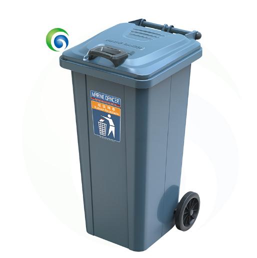 120升钢板板方形垃圾桶 户外环保金属带轮带盖防火垃圾桶厂价直销