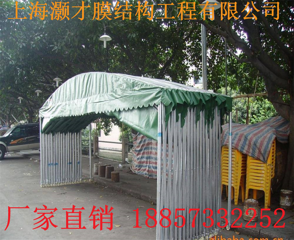 广州大排档移动篷批发价格 广州大型遮阳棚雨蓬批发 大排推拉篷厂家图片