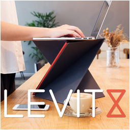 LEVIT8 平板折叠便携式站立 新奇创意平面折叠扭曲站立电脑桌