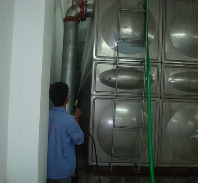 广州天河区黄埔大道洗水池公司水箱清洁不锈钢水池清洗图片