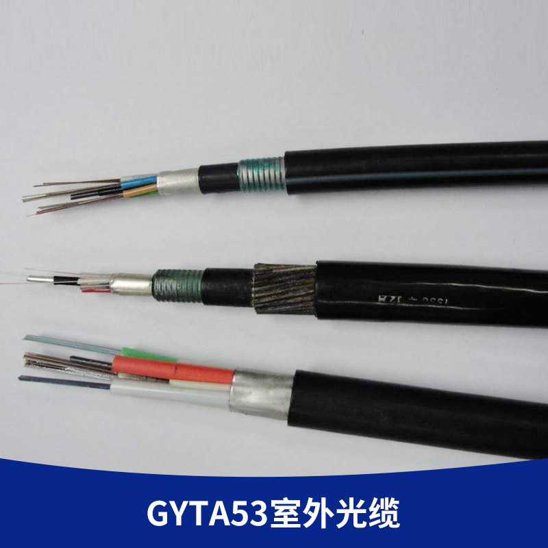 厂家直销 24芯地埋重铠光缆 双铠双护套直埋缆 GYTA53室外光缆图片