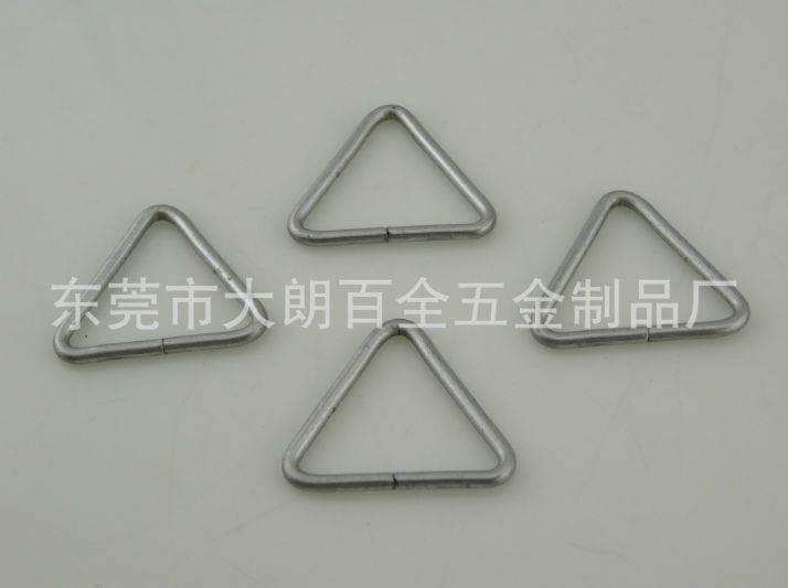 供应优质多样铁三角环三角扣三角吊环D型环连接环箱包扣可定制 铁三角环W22