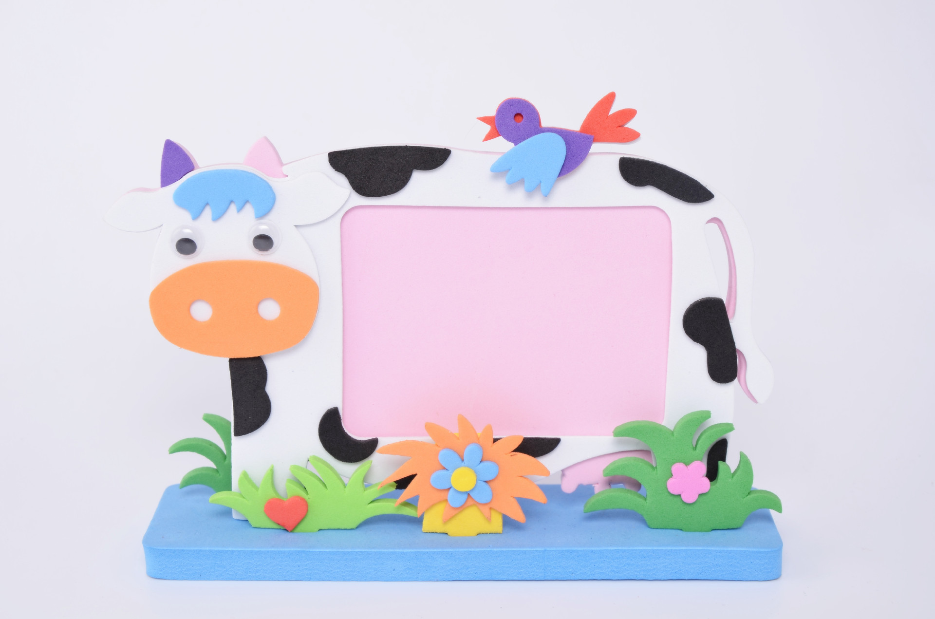厂家直销 玩具相框 新款可爱动物EVA 儿童DIY创意手工制作拼图