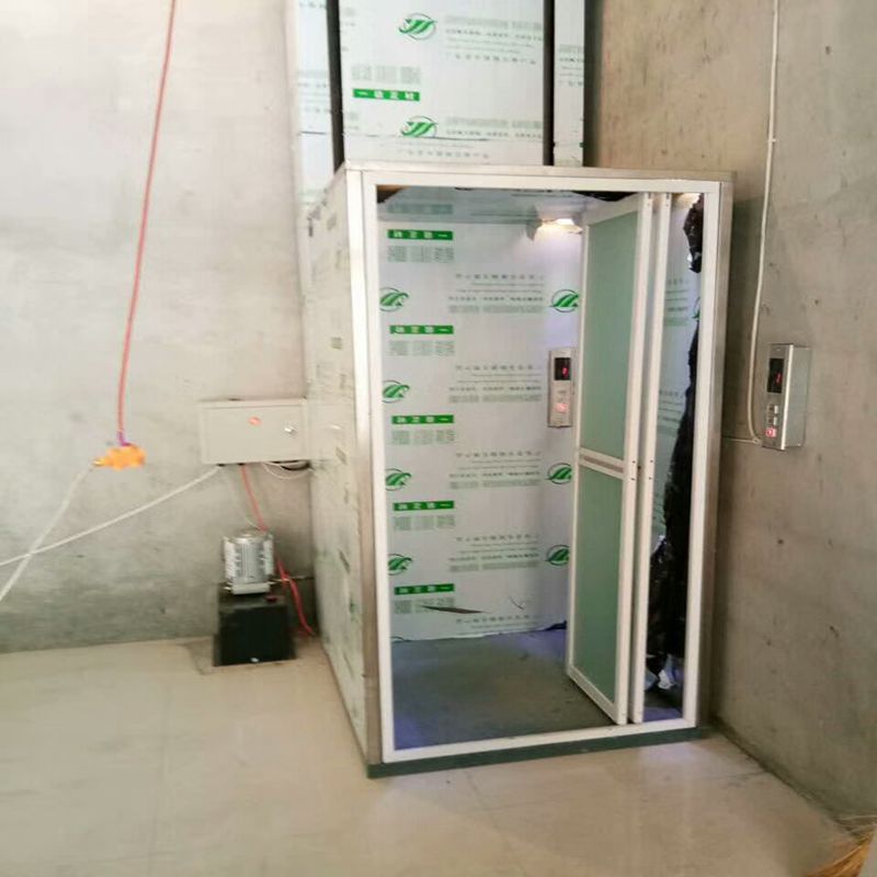 黑龙江小型家用电梯价格-2层室内升降货梯报价图片