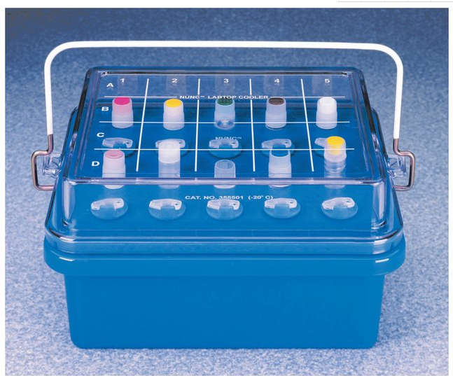 Nalgene 0°冷却盒，盖子无填充，适用12-13mm试管冰盒5116-1300图片