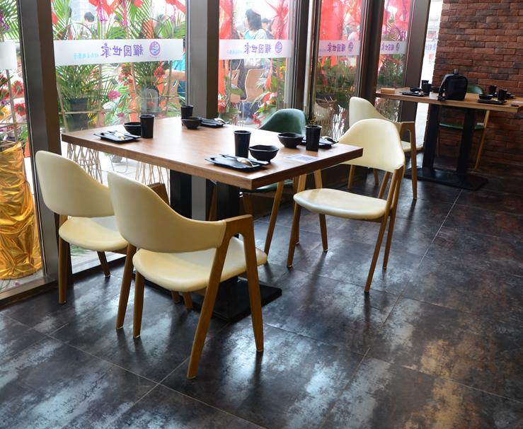 复古咖啡厅桌椅组合甜品奶茶店桌椅批发