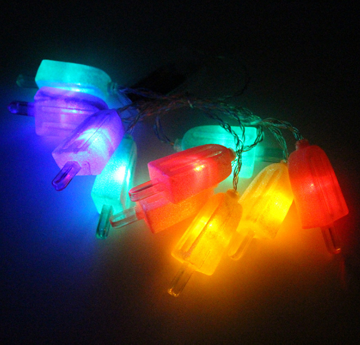 LED棒冰灯串厂家直销 LED棒冰发光灯批发价格 led棒冰灯节日装饰效果 LED爆款棒冰造型灯串创意