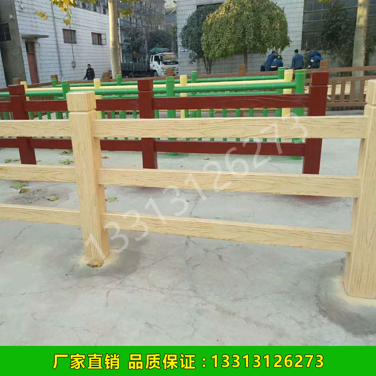 水泥仿木护栏制作过程及报价厂家直销栏杆