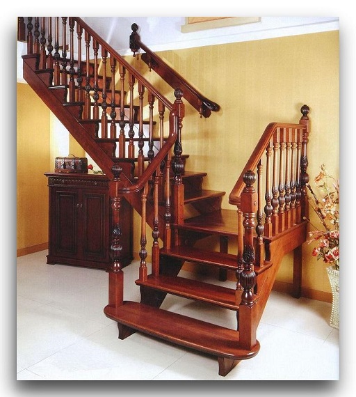 实木木楼梯成都定制室内别墅复式实木木楼梯 厂家直销橡木居家欧式整体实木楼梯