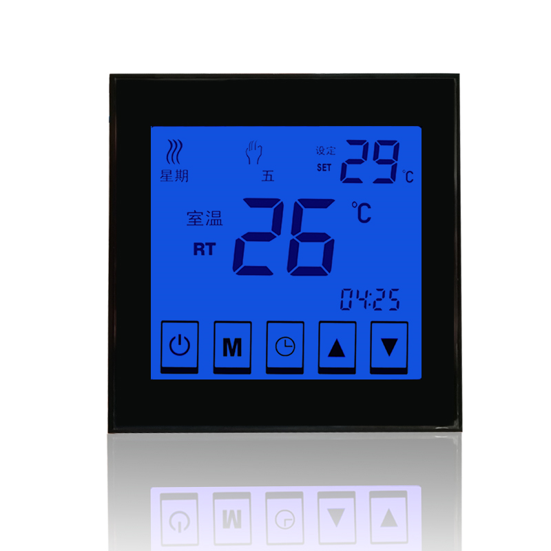 D902 电采暖触摸屏液晶温控器   D902电采暖开关触屏液晶温控器