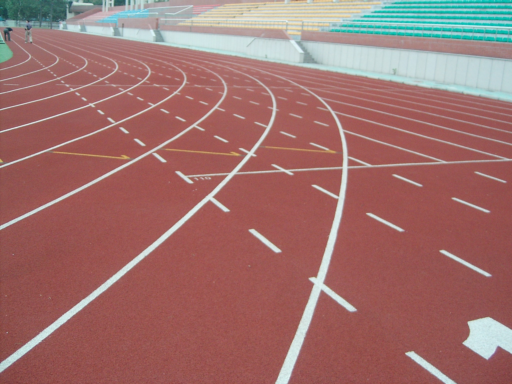 塑料跑道 塑料跑道，承建各类体育运动场图片