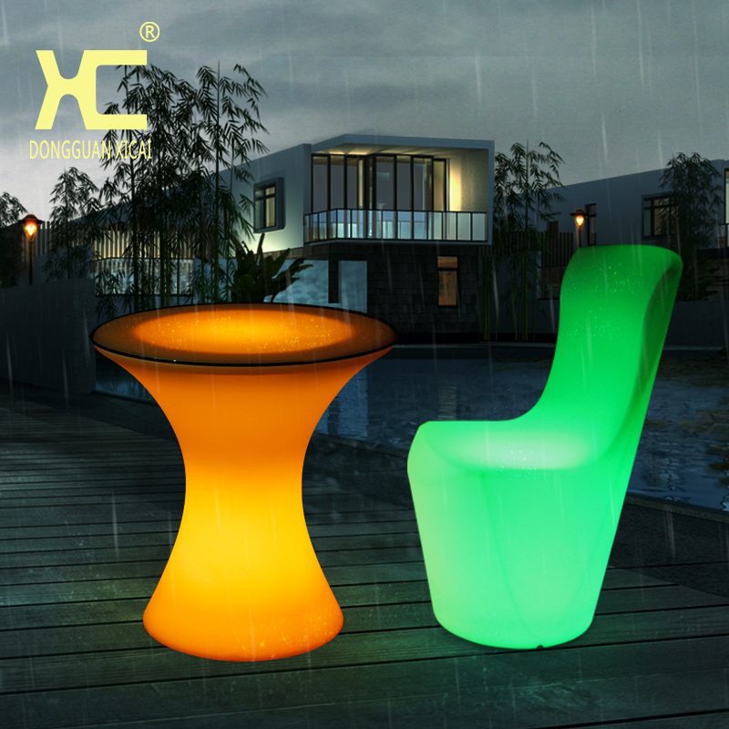LED创意发光酒吧家具KTV茶几奶茶店桌椅 咖啡甜品店发光桌椅