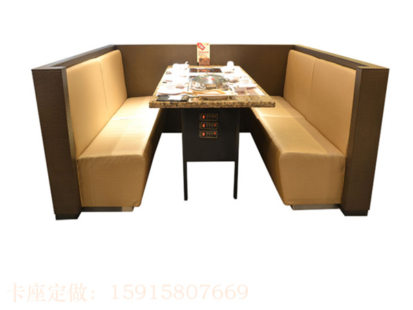 广州卡座沙发串串主题餐厅工业风双人定图片