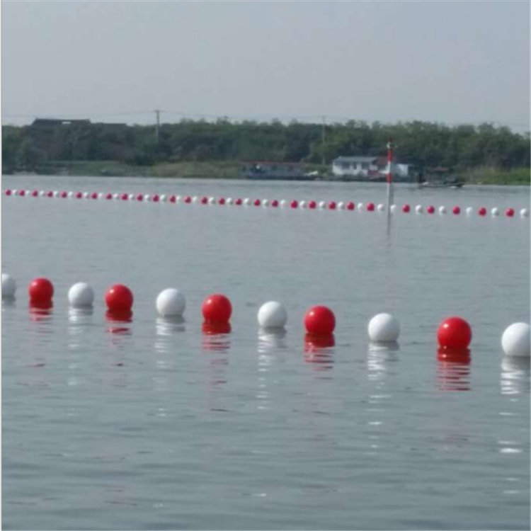 厂家低价直销水上定点警示浮球隔离浮球pe浮球