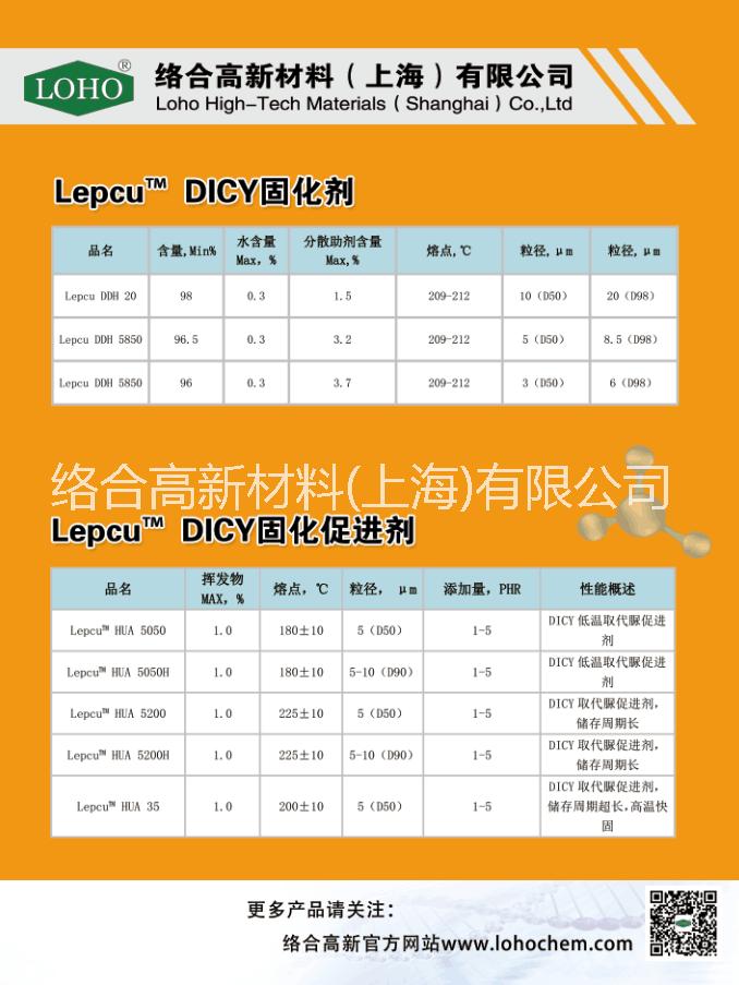 上海市LOHO微粉双氰胺DDH5850厂家LOHO微粉双氰胺DDH5850 高潜伏性环氧树脂单组分双氰胺固化剂