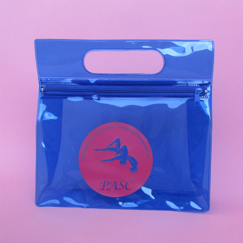 透明化妆包 旅行收纳pvc袋子拉链 立体防水彩印塑料手提袋图片