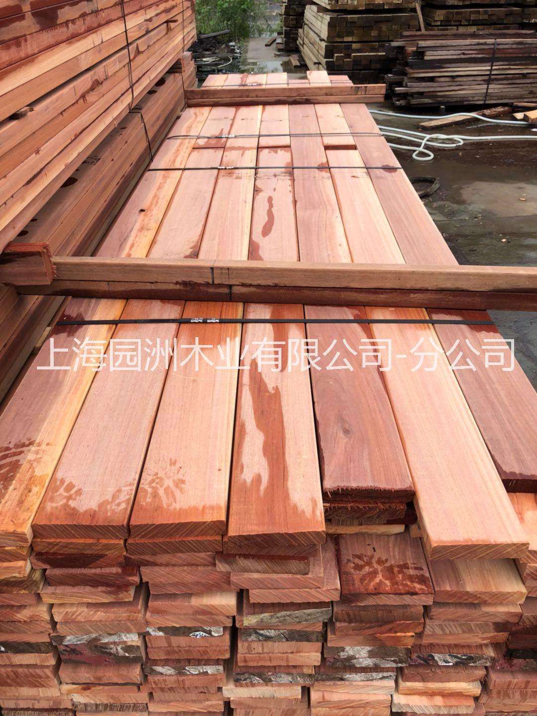 上海厂家销售 定制20*150户外柳桉木地板料