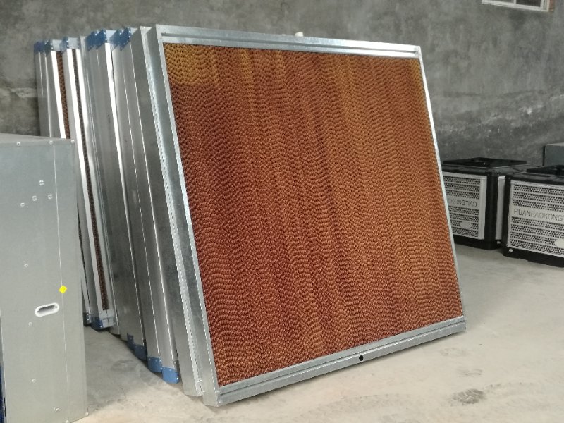 供应镀锌板框架水帘_高密度水帘纸降温效果号图片