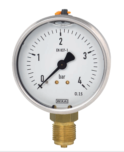 WIKA不锈钢表盘铜接头压力表系列产品 WIKA压力表