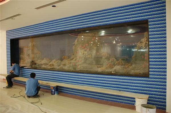 广州鱼缸厂家、黄埔区上门定制鱼缸批发