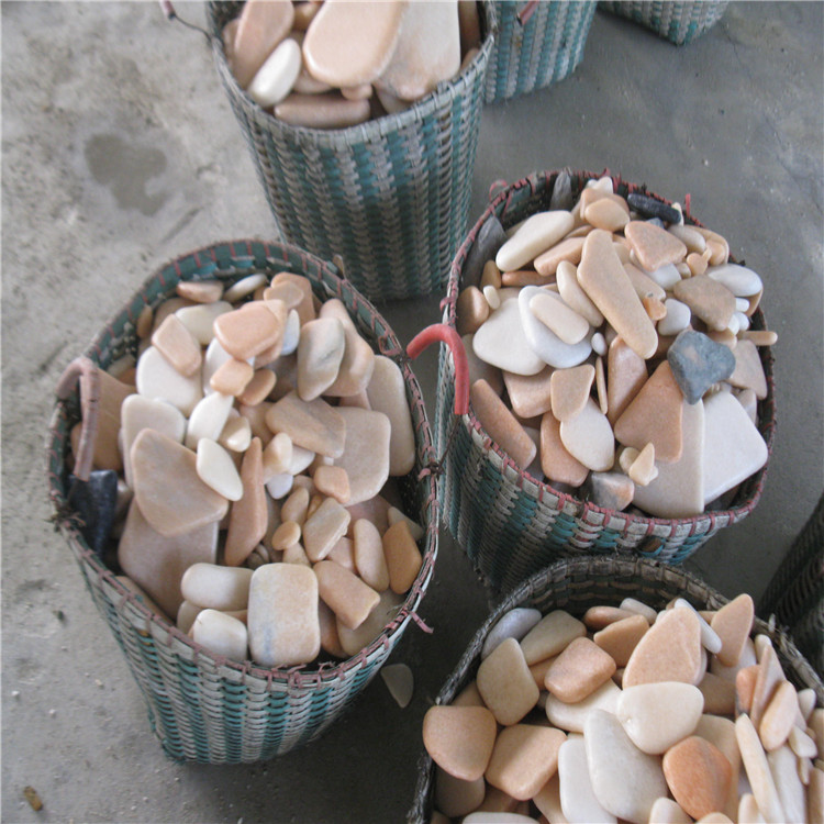 南阳市杂色石子厂家人造鹅卵石 杂色石子批发价格