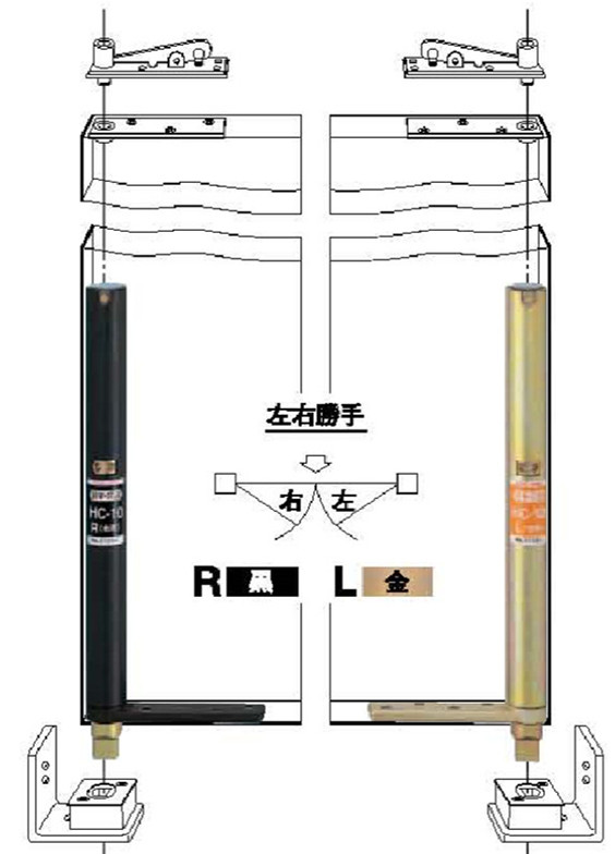 日本NEWSTAR中心吊门轴HC-26T自动关门合页铰链