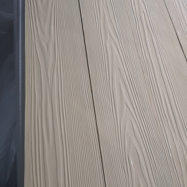 广东免漆木纹板 惠州纤维水泥木纹板 绿筑装饰木纹板厂家图片