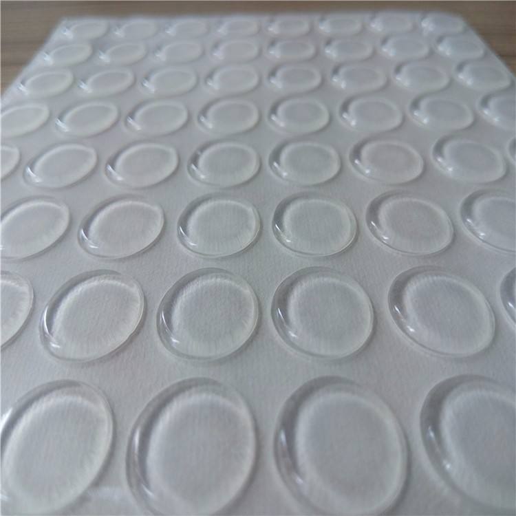 深圳硅胶3M垫生产厂家_透明硅胶垫防震防撞硅胶粒批发价格图片